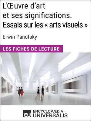cover image of L'Oeuvre d'art et ses significations. Essais sur les « arts visuels » d'Erwin Panofsky